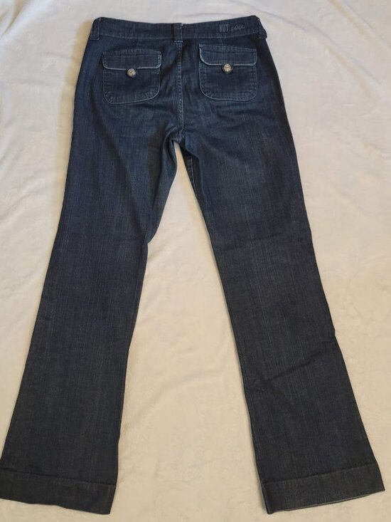 Kut from the Kloth Bootcut Trouser Jeans Women’s Size 10 Dark Wash Stretch Denim - Picture 3 of 6